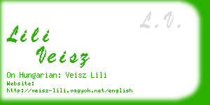 lili veisz business card